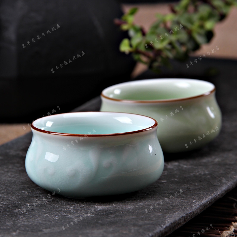 Mingyuan FengTang boutique specials longquan celadon small cup sample tea cup kung fu tea tea cups, ceramic cup