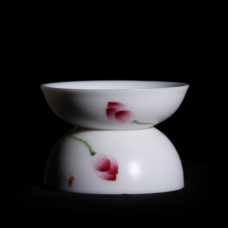 Mingyuan FengTang dehua white porcelain) built kung fu tea accessories make tea strainer ceramic tea tea filters