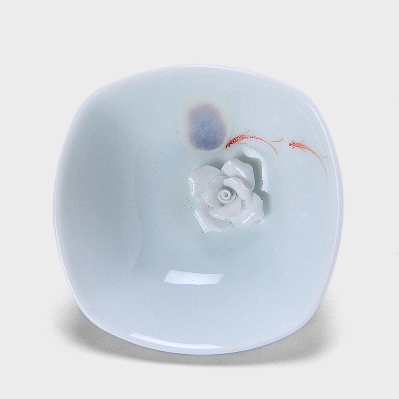 Mingyuan FengTang longquan celadon all hand hand sample tea cup of carve patterns or designs on woodwork ceramic cups kung fu tea master cup of tea