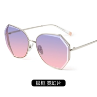 Серебряная рама неоновая пленка