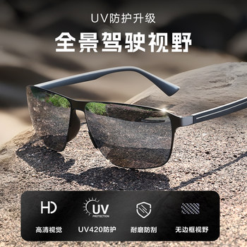 2025 New Driving Glasses for Men, Anti-Glare Strong Light Sunglasses, Polarized Fishing Sunglasses for Drivers