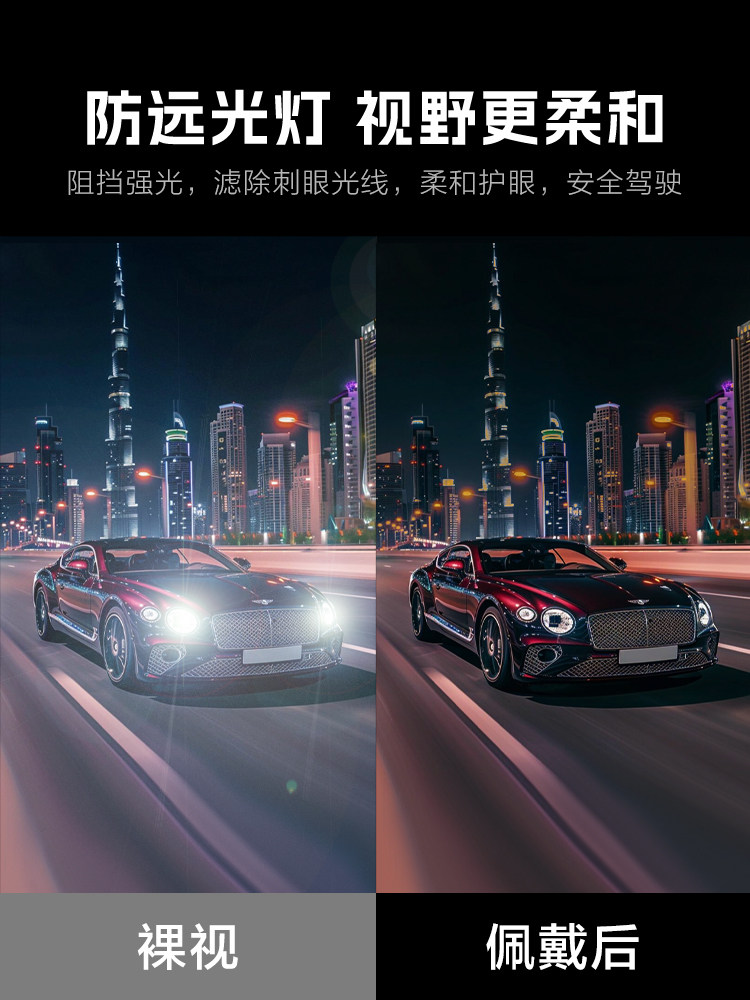 Anti-Glare Glasses for Night Driving, Specifically for Men, Night Vision for Drivers, Enhance Brightness and Reduce Glare, Polarized