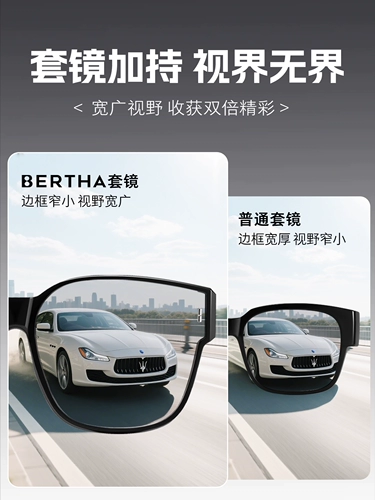 [Китайский подарок на День святого Валентина] Yanjie Зеркало для вождения, набор для близорукости, мужские совместимые солнцезащитные очки HUD, дневные и ночные солнцезащитные очки