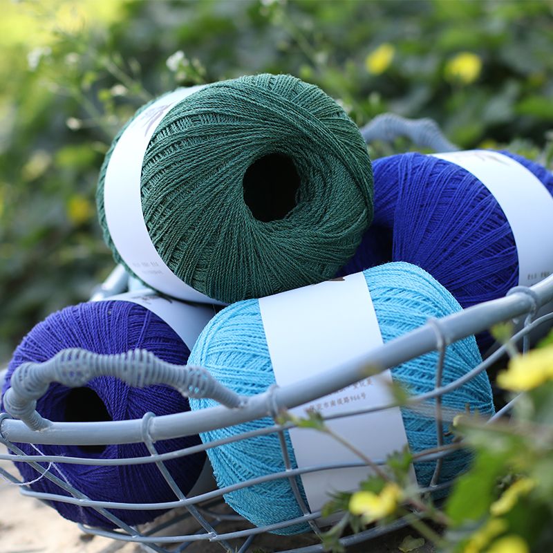 Fairy play beauty (wool lace) hand-woven fine thread four seasons knitted wool thread 50g