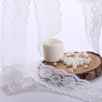 Pearl cotton straw hat accessories imitation pearl sweat-proof belt polyester lace