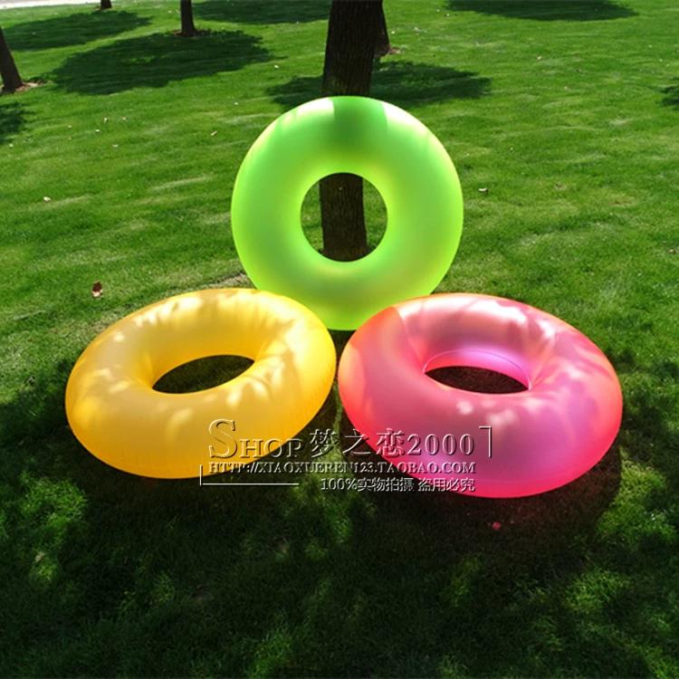Vòng bơi dành cho người lớn trong suốt INTEX Vòng nổi Phao cứu sinh mở rộng Vòng nách bơm hơi Vòng đeo tay bằng đèn huỳnh quang - Cao su nổi