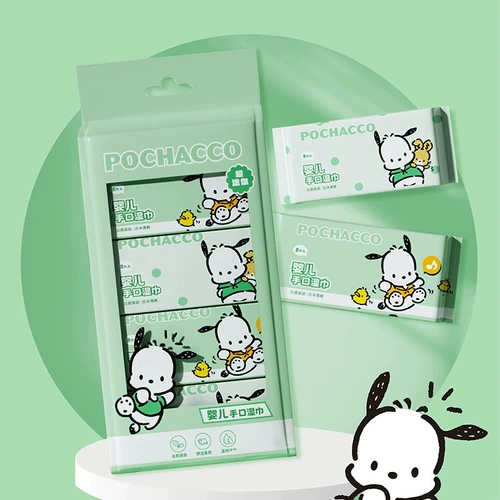 Sanrio, детская маленькая хваталка, детские дорожные влажные салфетки