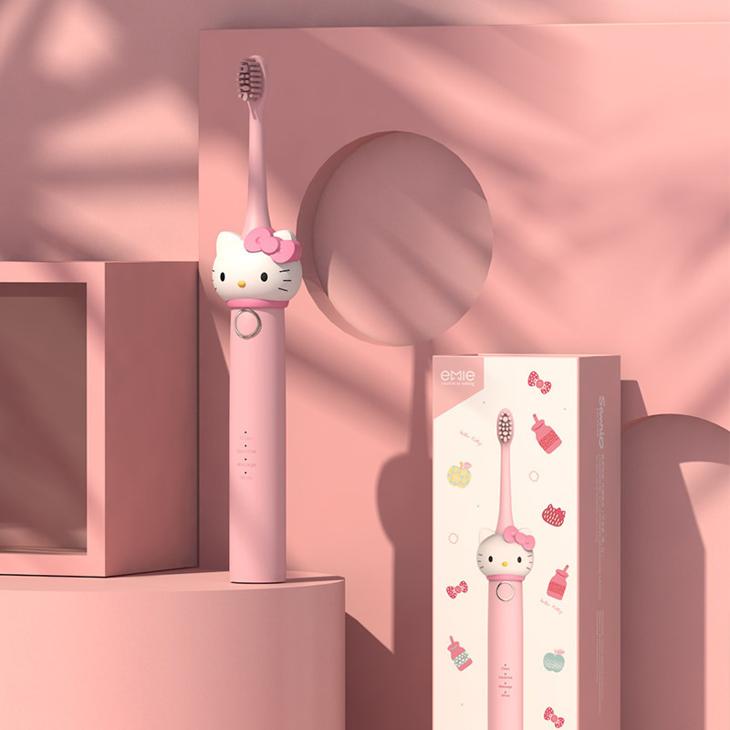 hello kitty adult cute toothbrush automatic soft hair rotating electric toothbrush Sonic rechargeable