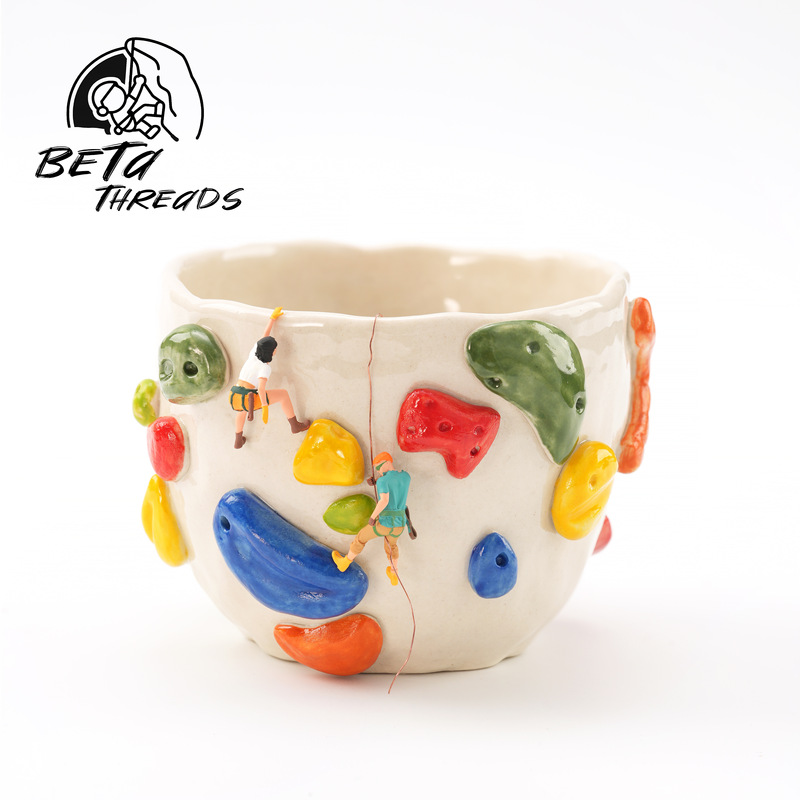 Beta Threads Rock Climbing Bouldering Limited Edition Handmade Mug Rock Climbing Cup Creative Niche Birthday Gift