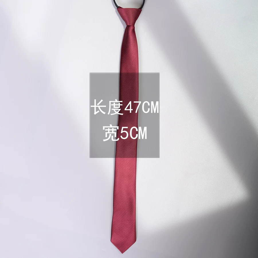 Tie Korean style, universal black, multiple lengths (47/38/30 cm) and width/zip options