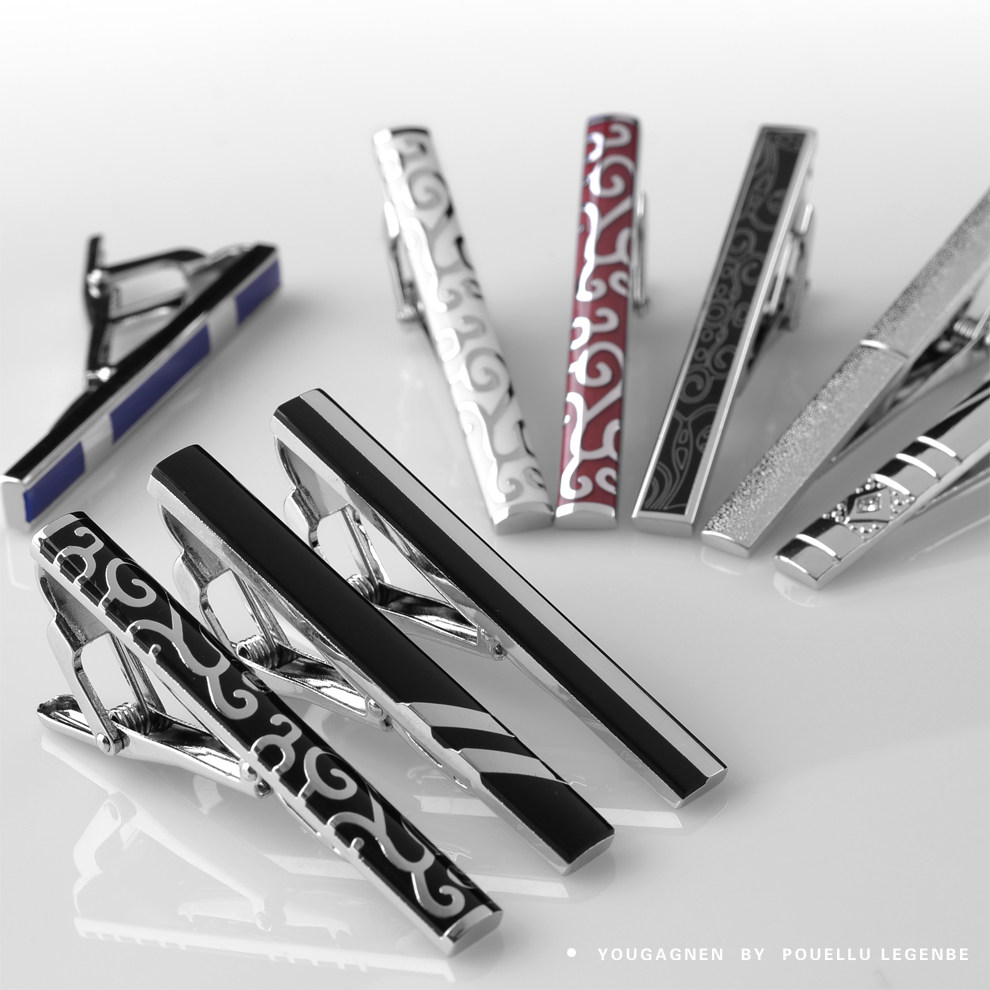 Tie pin Men's tie clip Fashion accessories Wedding tie clip Tie buckle Simple business security clip