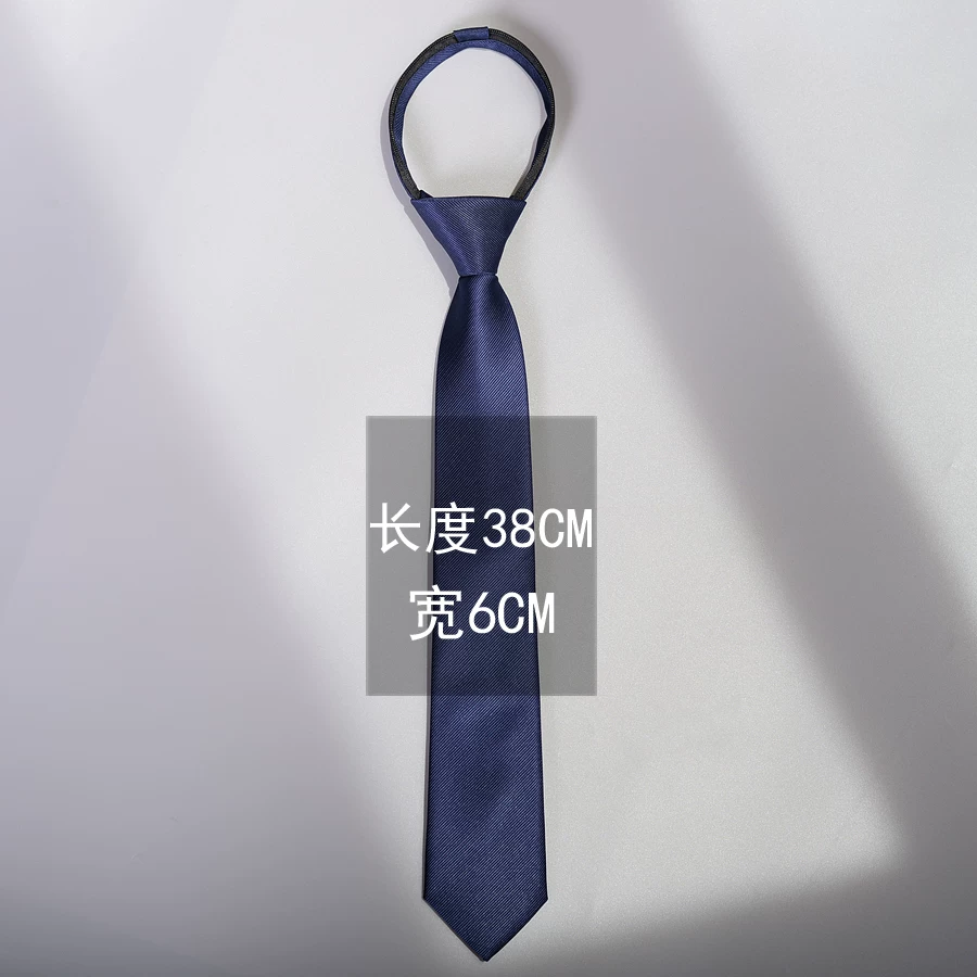 Tie Korean style, universal black, multiple lengths (47/38/30 cm) and width/zip options