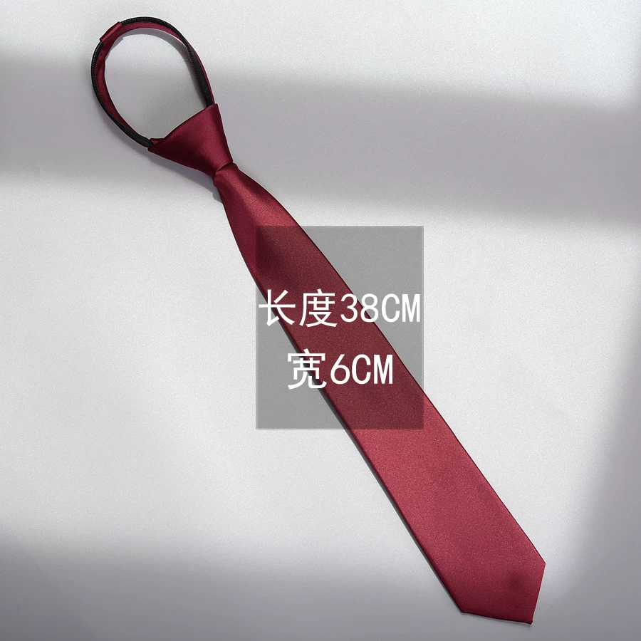 Tie Korean style, universal black, multiple lengths (47/38/30 cm) and width/zip options