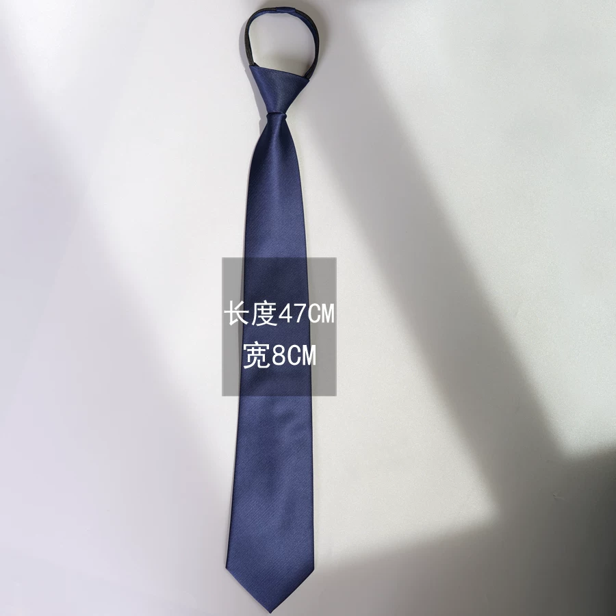Tie Korean style, universal black, multiple lengths (47/38/30 cm) and width/zip options