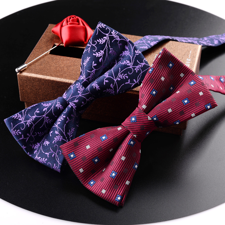 Positive Dress Double Collar Tie Men Wedding Wedding Groom Bridegroom Fashion Bow Tie Siblings Collar Tie Shirt Matching