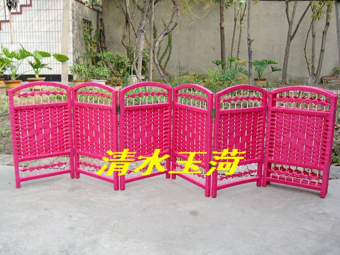 Rơm màn hình nhỏ Mẫu giáo màn hình phân vùng hiên Phân vùng vật nuôi Hàng rào - Màn hình / Cửa sổ khung cửa sổ tròn