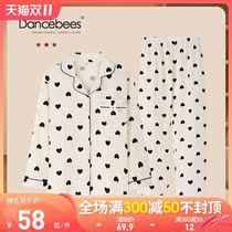 Girls pajamas pure cotton spring and autumn long sleeves thin childrens cotton gauze little girl middle and big childrens parent-child loungewear set