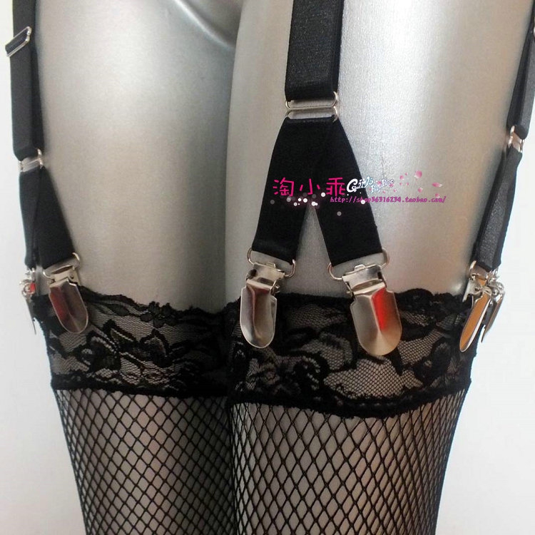 Nút mỏ vịt bằng kim loại gợi cảm dây đeo garter châu Âu và Mỹ dây nịt tất
