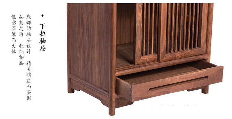 Nội các mới của Trung Quốc phòng Zen bàn trà trà trà rắn ăn gỗ tủ bên tủ bên tủ lưu trữ trà elm cũ Locker - Buồng tủ giày giá rẻ