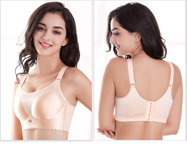 Không có dấu vết không có vòng thép cộng với phân bón XL bra béo mm200 kg thu thập phần mỏng đồ lót nữ chống nhẹ áo ngực ko dây