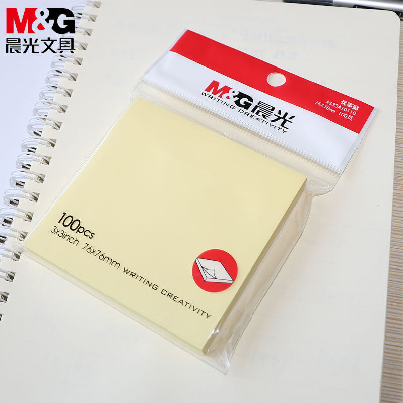 Morning stationery convenience sticker white excellent thing sticker 3*5 self-adhesive note paper 76x127mm100 page n post