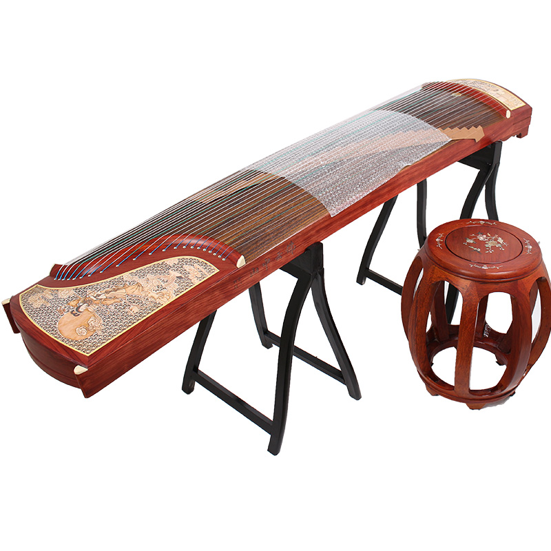 Đôn Hoàng Guzheng 694RR Foyun Zhongshan Redwood Kiểm tra biểu diễn Guzheng Qin Thượng Hải Nhạc cụ Quốc gia Nhà máy số 1 tấu sáo