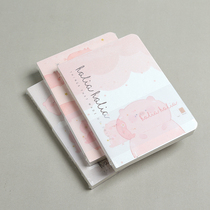 Q0442 Cute little pink pig notebook Girl notepad Hand ledger 36K naked diary