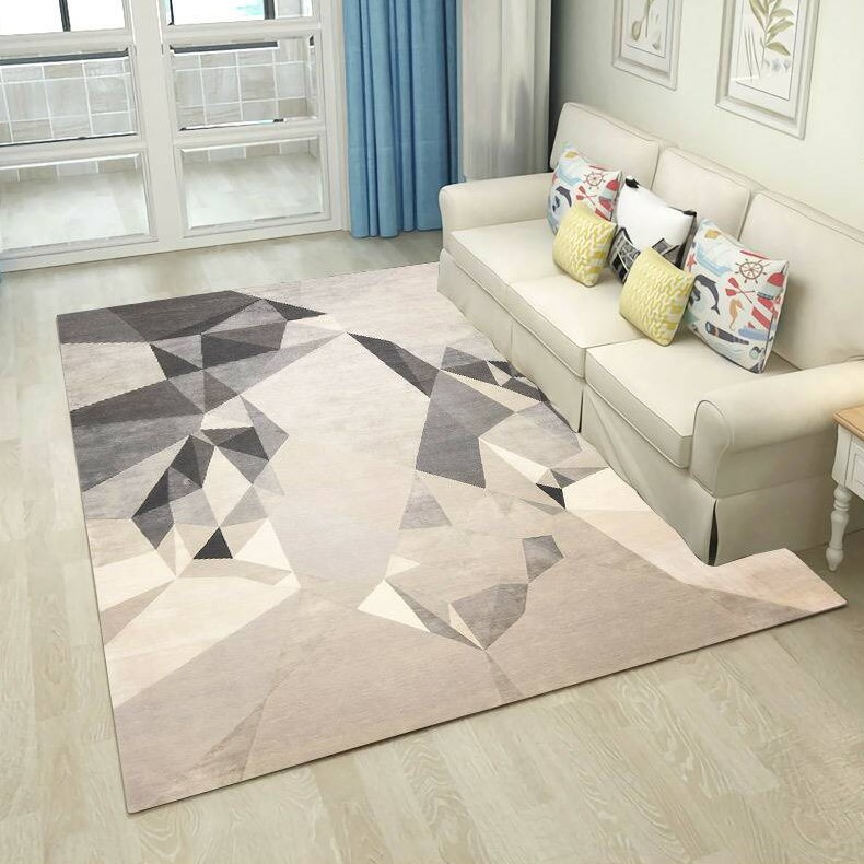 Mới hiện đại Bắc Âu tối giản hình học phòng khách sofa bàn cà phê thảm phòng ngủ đầu giường mat có thể giặt được sảnh tùy chỉnh - Thảm thảm trải sàn nhà