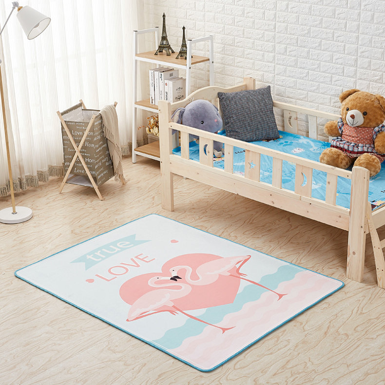 Phòng ngủ trẻ em đầy thảm dễ thương đầu giường Phòng công chúa bé bò mat hình chữ nhật phòng khách có thể được tùy chỉnh - Thảm thảm trải phòng ngủ