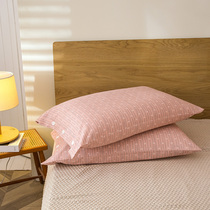 Cotton abrasive pillowcase Cotton Pillow Case Double Single Student Dormitory Pillow 48x74cm Pair 2