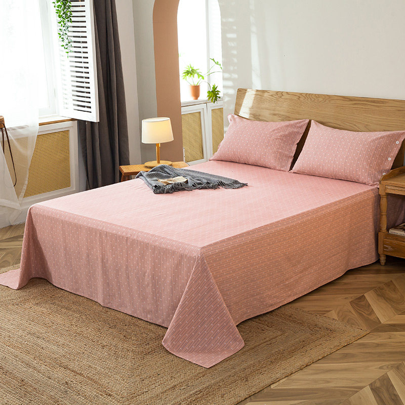 Total Cotton Linen Single Piece Pure Cotton Thickened Dormitory Single Bed Student No Print Wind Minimalist Bigot Quilt Hood Child