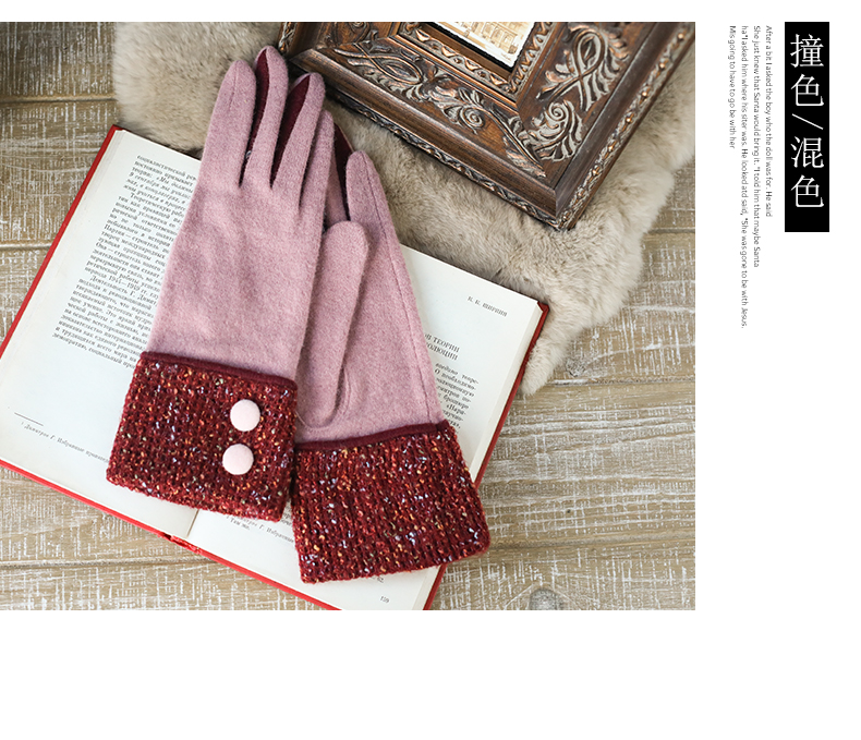 Gants pour femme MISMEMO en Laine cachemire - Ref 3153953 Image 12