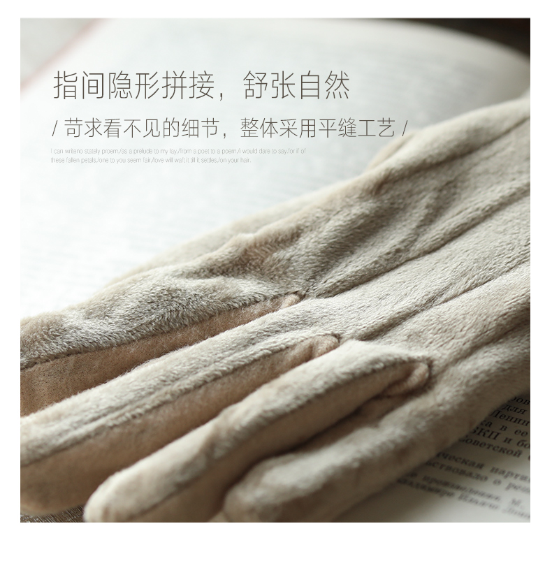 Mismemo 女士 16μm超细羊毛手套 80%羊毛含量 图9