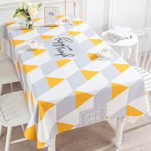 北欧ins简约餐桌布多用棉麻盖巾布