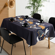 日式中国风和风防水防油棉麻桌布