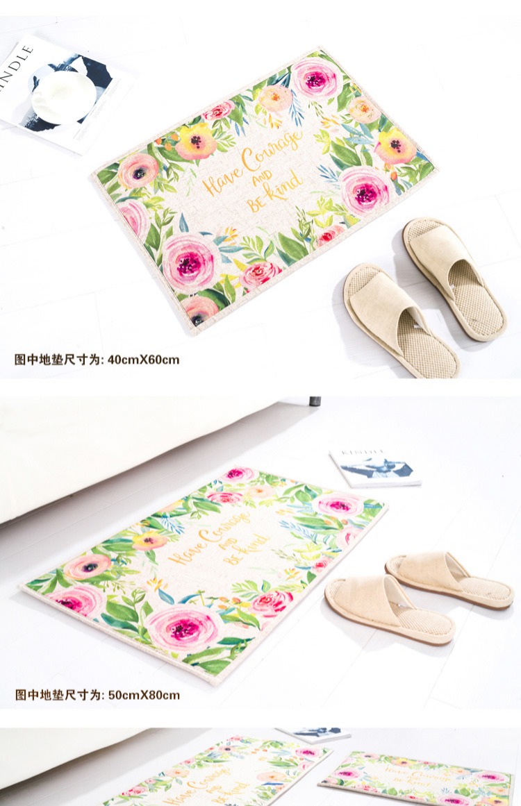 Thảm cửa Bắc Âu nhà cửa thảm phòng tắm nhà tắm phòng tắm chống trượt pad dài phòng ngủ nhà bếp mat - Thảm sàn xốp lót sàn cho bé