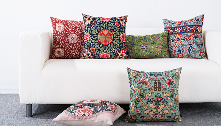 Nguyên Đán bông gối đệm bìa đệm ghế sofa văn phòng thắt lưng gối giường bằng gói cưới gối - Trở lại đệm / Bolsters Chăn gối văn phòng 3 in 1