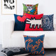 Keith Haring famous paintings modern creative simple Nordic cotton and linen sofa cushions pillows