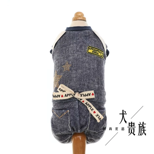 Корейские яблочные яблоки новое джинсовое платье для комбинезон