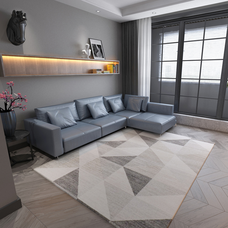 Bắc Âu hiện đại nhỏ gọn phong cách phòng khách sofa bảng thảm hình học giường pad phòng ngủ nhà hình chữ nhật thảm - Thảm tham trai san