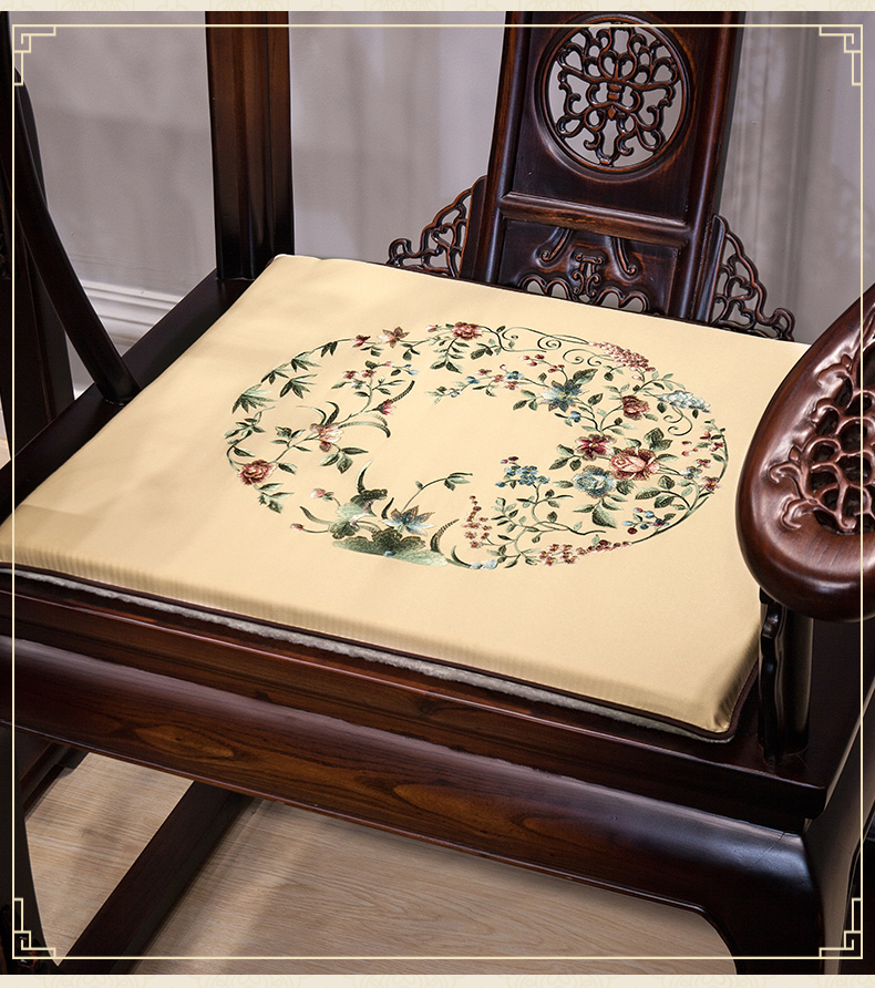 Ghế gỗ gụ Trung Quốc ghế sofa ghế giặt ghế Taishi đệm 1030 đồ nội thất chính thức mũ ghế chống trượt nhà bọc đệm ghế gỗ đẹp