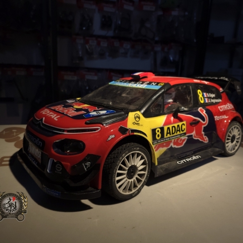Km Thor New Rally Car 1/7 Citroen C3 Licensed Remote Control Electric Model Car Rtr 6S Equipped with Ddf