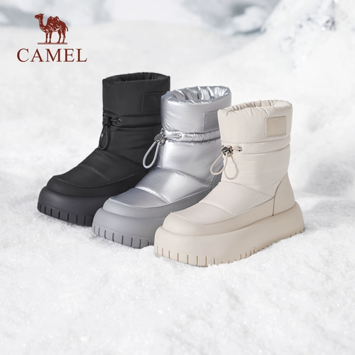 Зимние утепленные туфли на платформе, белые короткие сапоги, ботинки