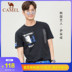 2020 bông mới t-shirt ngắn tay nam xu hướng rộng lỏng nửa tay áo phông chữ in Camel nam 