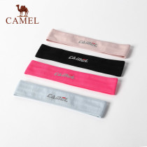 Camel sports hairband elastic non-slip forehead protection for men and women running fitness sweat-absorbing widened headband Hip-hop trend