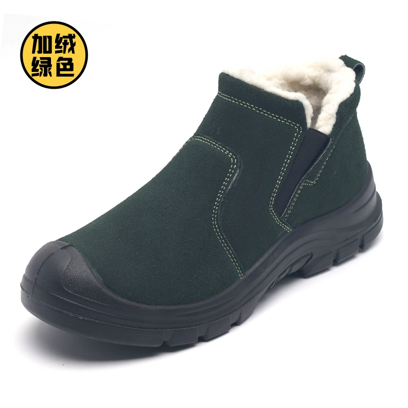 Winter new velvet labor protection shoes for men, anti-puncture, anti-smash, dust-proof and wear-resistant work shoes for men, soft-soled construction site shoes for welders