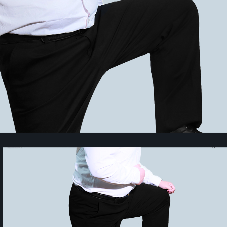 Sheng Tang Qiudong phần dày kéo dài squat kích thước lớn phù hợp với quần nam chất béo quần béo cộng với phân bón để tăng eo cao quần lỏng quần tây nam cao cấp