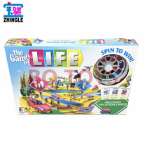 The Game of Life Journey of Life Turntable with cards English version of The Journey of Life Rich Man board game