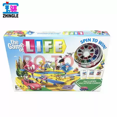The Game of Life Journey of Life Turntable with cards English version of The Journey of Life Rich Man board game