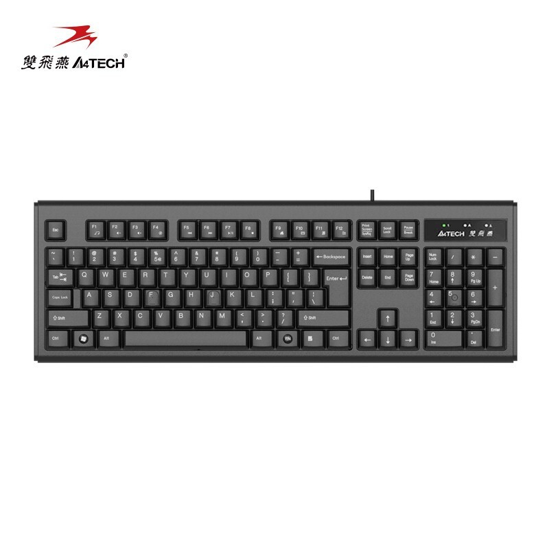 A4Tech Kb-8Usb Waterproof Wired Keyboard for Office and Home Use, Desktop and Laptop Computers